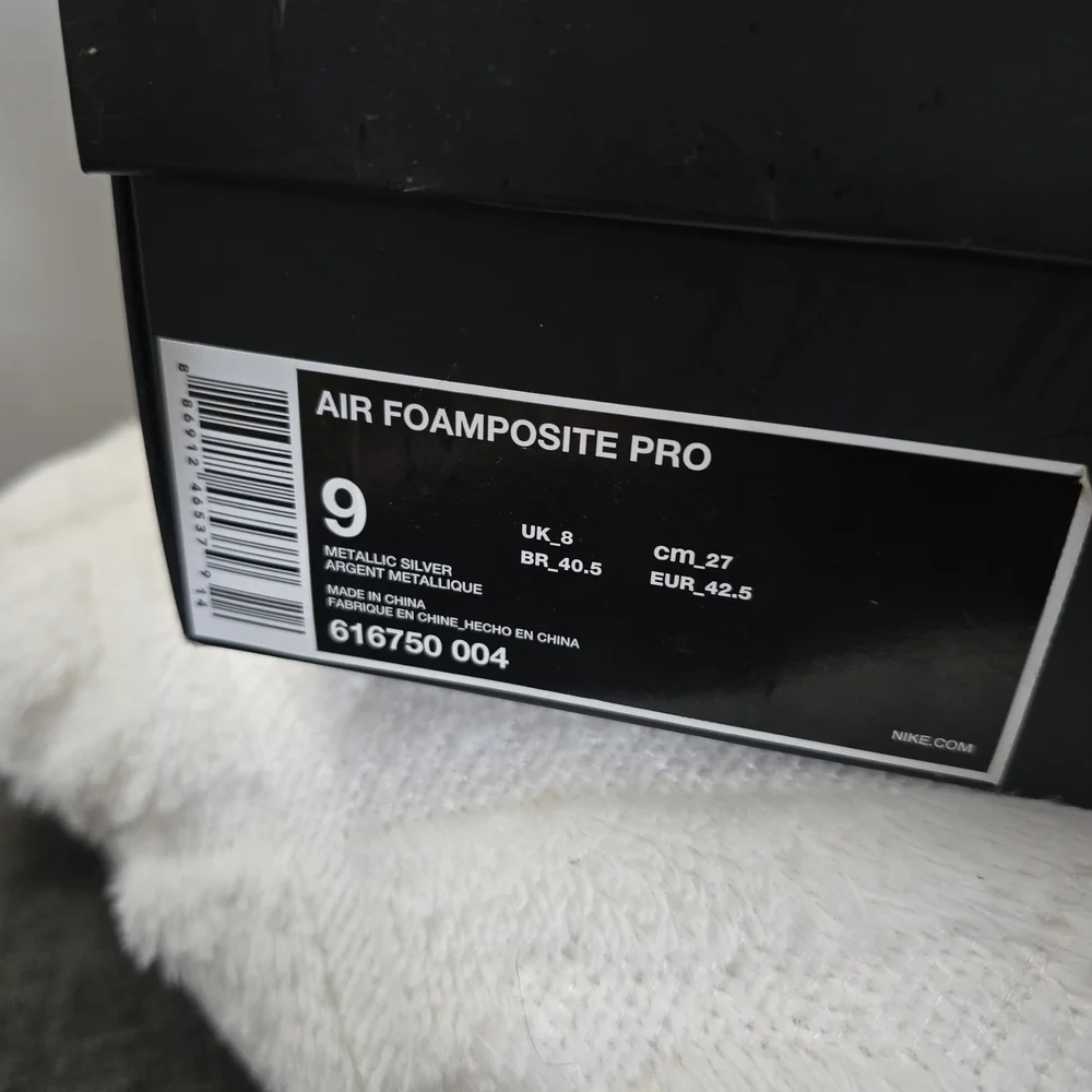 Nike Silver and Black Sneakers